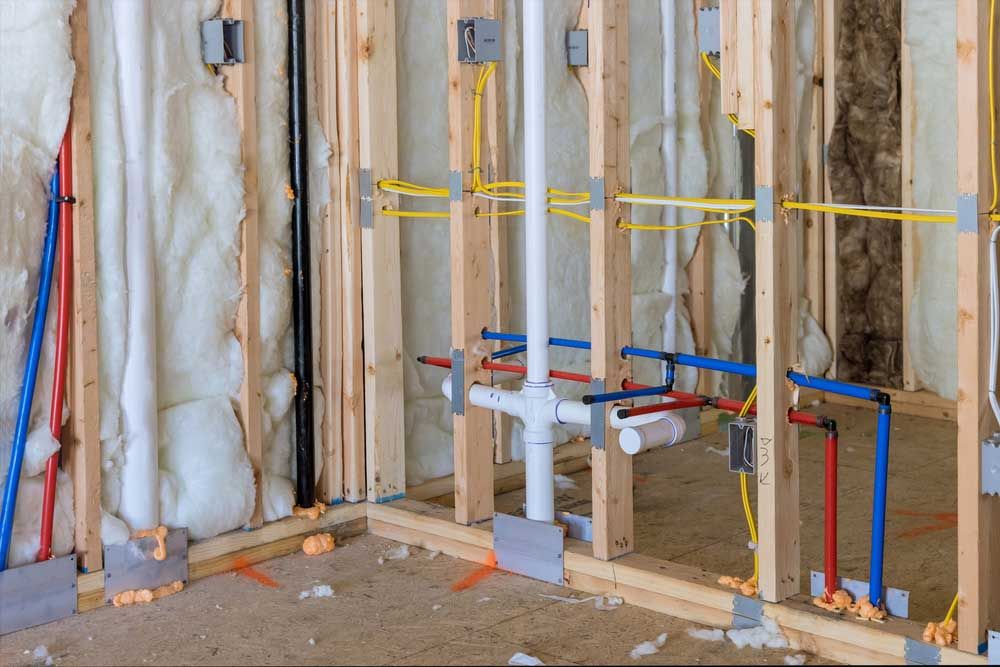 A plumber working on a residential sink