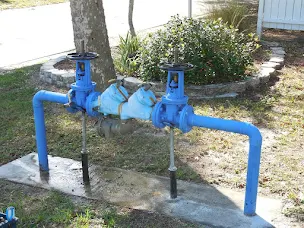 newly installed backlow preventer
